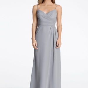 Beautiful Hayley Paige Bridesmaid dress in cornflower blue. Size 4. Style 5603